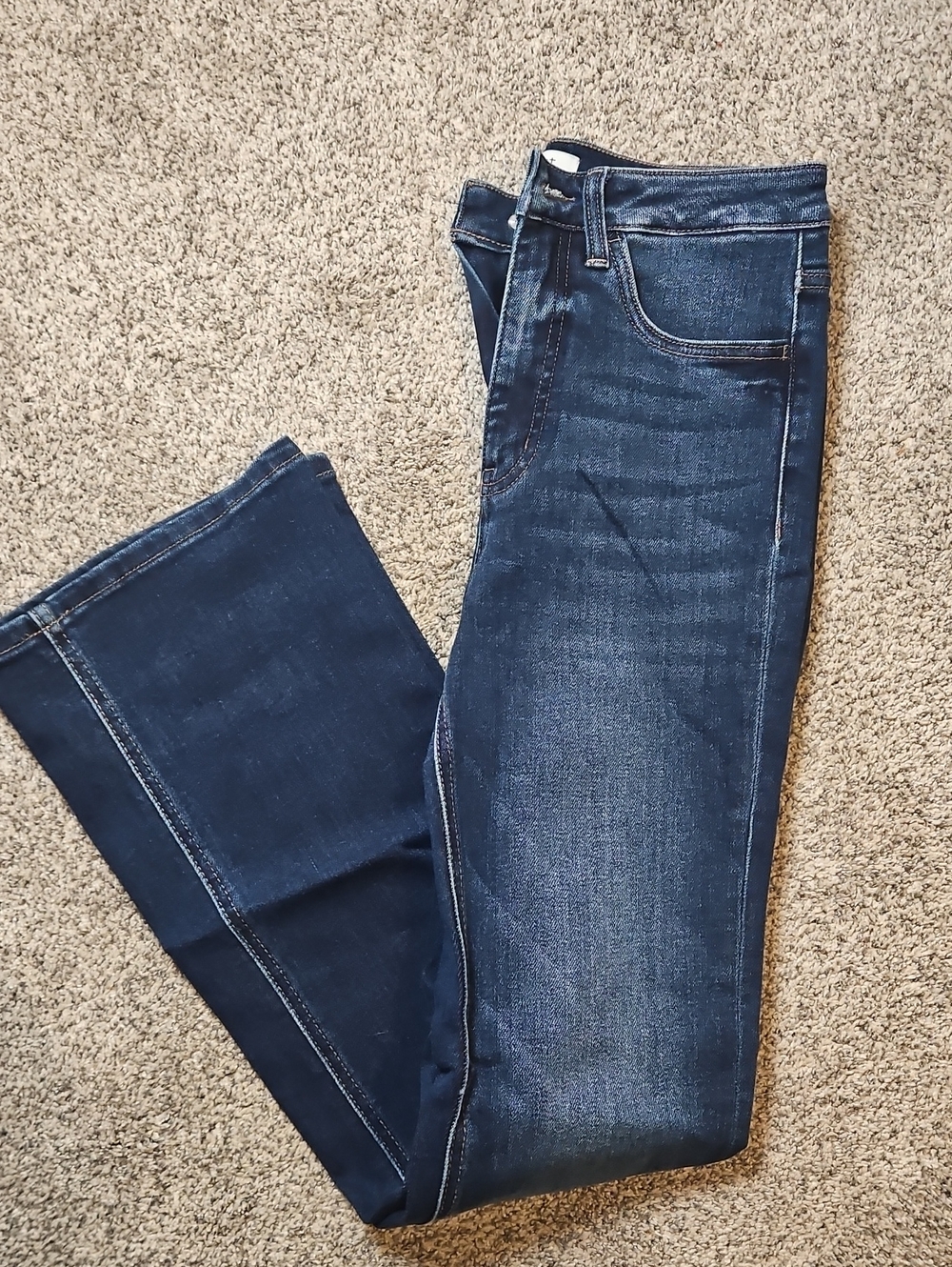 Lovervet Dark Blue Stretch Bootcut Jeans